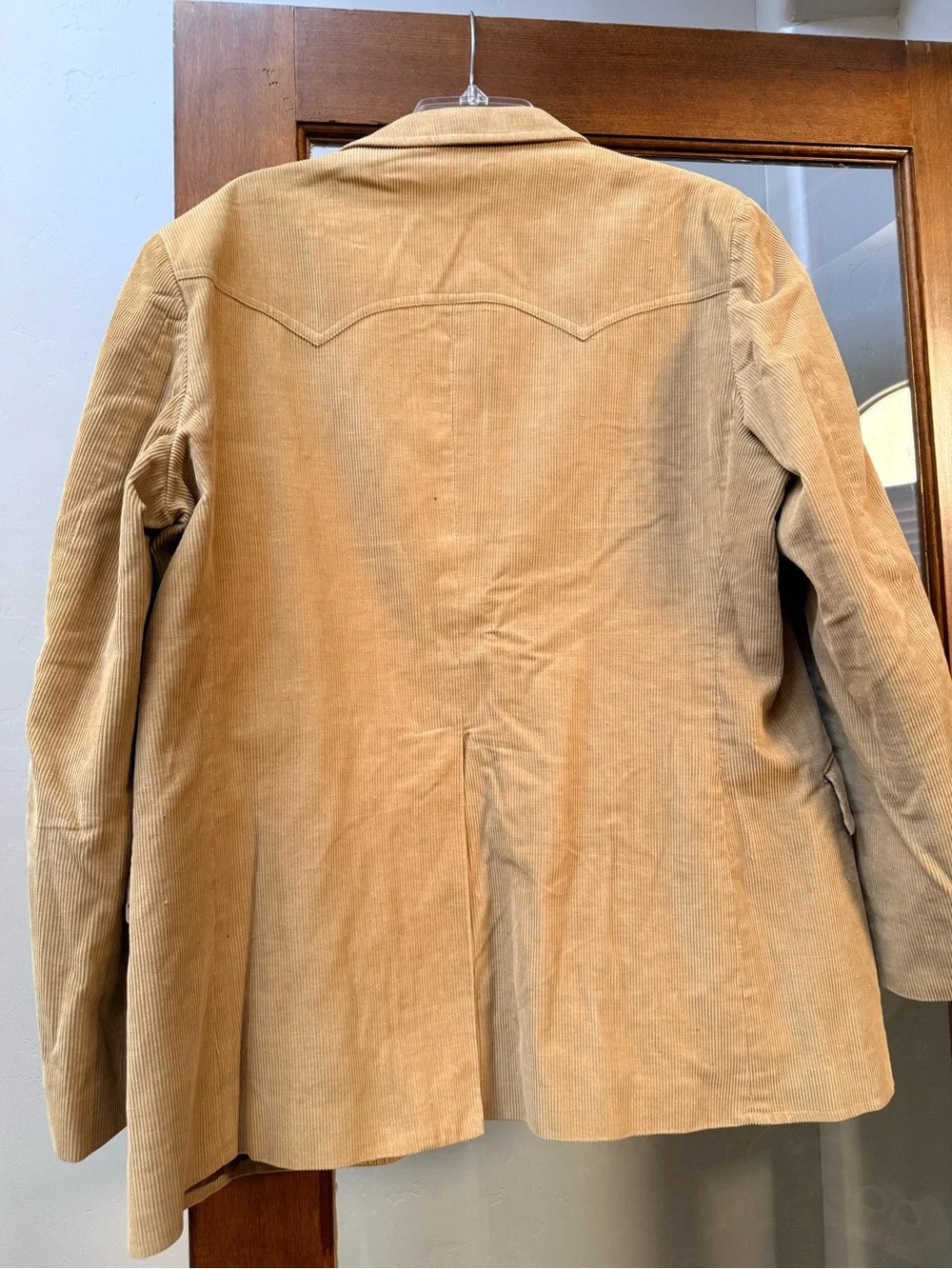 Men's Beige Corduroy Blazer - 46L